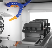 Tour à métaux CNC miniature de bureau à lit plat de qualité supérieure Fanuc à broche unique, moyenne capacité, avec guidage à boîte