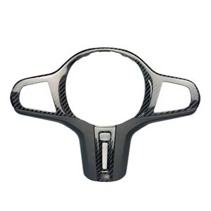 Embellecedor de cubierta de volante Interior de fibra de carbono seco para BMW 3/4/5/6/7 Series G20 G30 G32 G80 G02 F90 F98 X3M X4M - Product Image 1