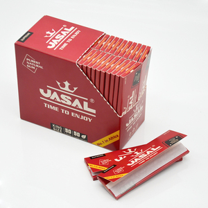 Papier à rouler King Size en pulpe de bois, enveloppe à tabac en papier naturel, gomme naturelle, 50 feuilles par paquet - Product Image 5