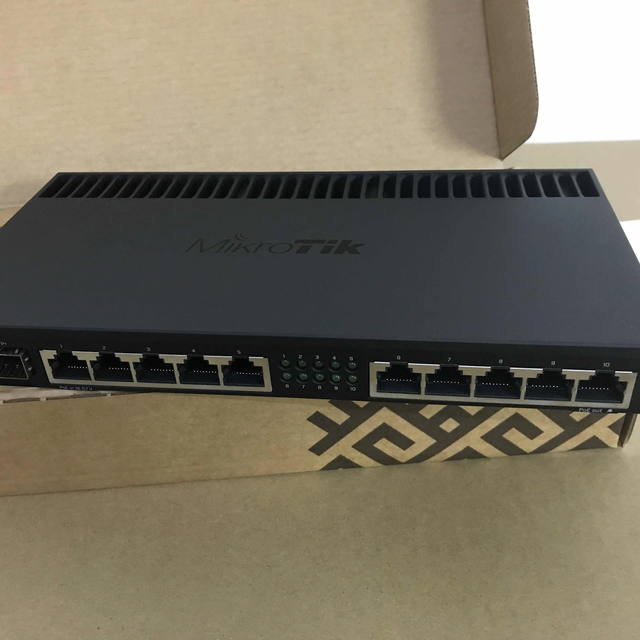 MikroTik RB4011iGS+5HacQ2HnD-IN Enterprise Router with Dual-Chain Wireless 1GB RAM and 4-core CPU for IP Networks