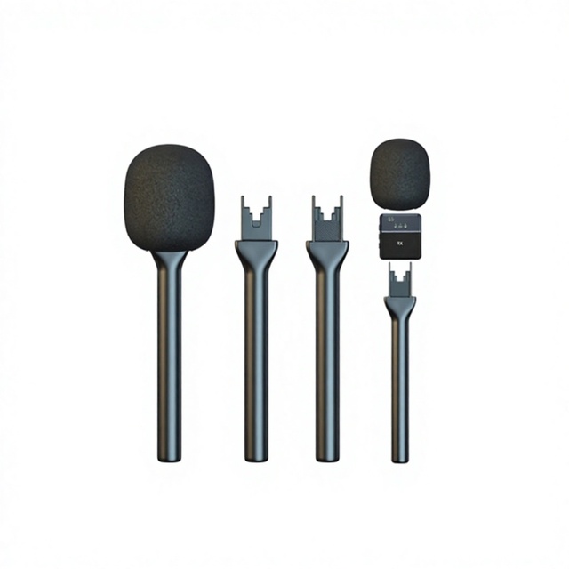 Cross-border Handheld Boom Microphone Pole Outdoor Use Compatible DJI for Lavalier Microphones Various Models Interview Handles