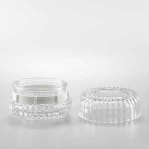 3.5oz vỏ hình lọ thủy tinh rõ ràng với nắp Gasket vật liệu sắt để trang trí nhà và làm nến - Product Image 3