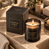 Boîte cadeau rigide magnétique personnalisée avec logo, emballage en papier recyclable pour bougie parfumée en pot pour mariage et anniversaire