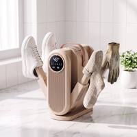 Pengering Sepatu & Kaos Kaki UV 2-in-1, Mesin Pengering Lipat Cepat dengan Timer Pintar untuk Sepatu Bot Musim Dingin & Sepatu Olahraga