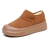 Bottes d'hiver mi-hautes pour femmes, nouvelle collection, dessus en cuir microfibre, doublure en polaire, chaussures d'hiver décontractées chaudes