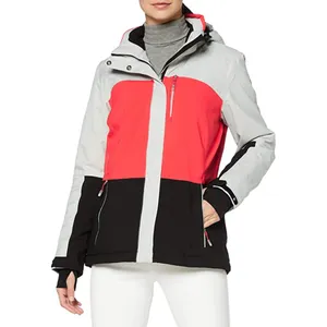 Giacca a vento da donna impermeabile antivento del produttore professionale OEM giacca da sci da donna da neve