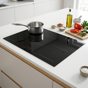 <span class=keywords><strong>Table</strong></span> <span class=keywords><strong>de</strong></span> <span class=keywords><strong>cuisson</strong></span> à induction encastrable 8600W 90cm avec 5 zones <span class=keywords><strong>de</strong></span> <span class=keywords><strong>cuisson</strong></span>, plaque vitrocéramique noire avec commande tactile pour cuisine - Product Image 1