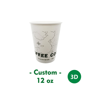 Cốc Giấy Xốp In Logo Theo Yêu Cầu 3D - Product Image 2
