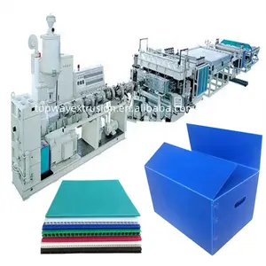 Plastic Corrugated Board Extrusion Machine Plastic Hollow Sheet Package Box Production Line