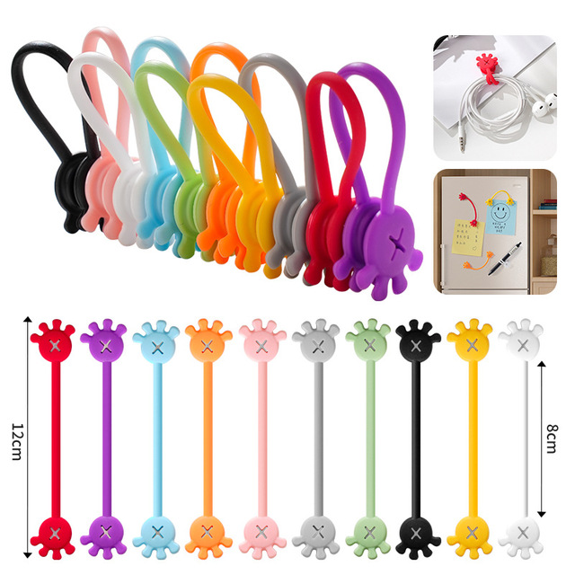 Magnetic Cable Organizer,Cable Clips Organizer,Earphone Cable Wire Organizer