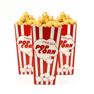 Disposable Custom Printed Chicken Popcorn Bucket Paper Box Food Box Packaging Popcorn Box