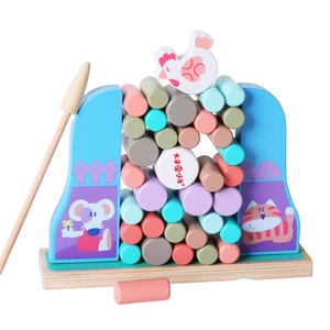 En 2020 amazon es mejor-Venta de juguete de madera fabricante hace de padre-hijo juegos con apilado las gallinas y los niños es - Product Image 3