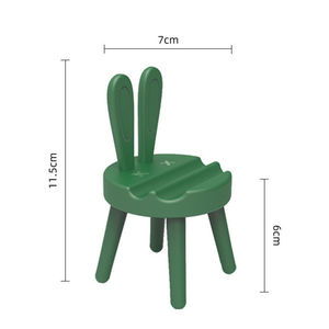 Plástico criativo brindes promocionais: Mini cadeira dos desenhos animados, desktop coelho, suporte do telefone móvel, suporte do telefone móvel - Product Image 5