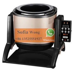 Ticari restoran mutfak robotu otomatik indüksiyon Wok ocak otomatik kızarmış pirinç makinesi