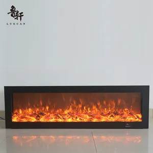 Rremote kumanda yangın yer eklemek olmadan lüks modern dekoratif şömine özel yapay elektrikli şömine ısıtıcı