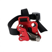 MingPin Factory Direct MP-JS-002 Ascenseur de pied en aluminium 7075, 150 kg, avec boucle de connexion rapide et pince à corde antidérapante, pour escalade et sauvetage