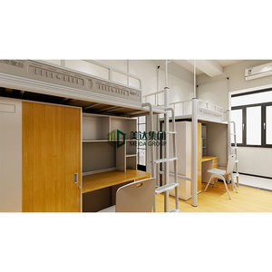 Op maat gemaakt modern design, volledig verstelbaar <span class=keywords><strong>bed</strong></span> van koudgewalst staal voor studenten en afgestudeerden op universiteiten en in appartementen. - Product Image 2