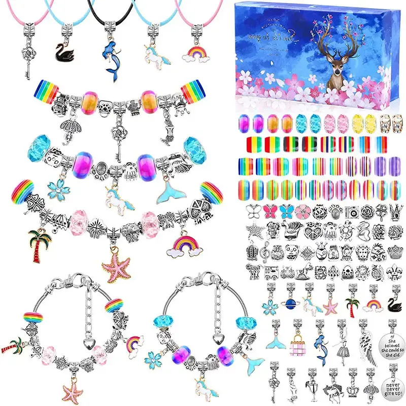 AF Schmuck Armband Charms Perlen für Schmuck herstellung Kit Zubehör Großhandel DIY Charm Armband Herstellung Kit für Mädchen Geschenke