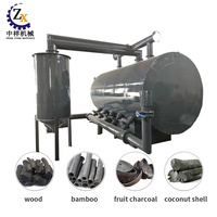 Machine d'emballage automatique de charbon de bois, machine à briquettes, four moderne de biochar pour le traitement du sciure de bois