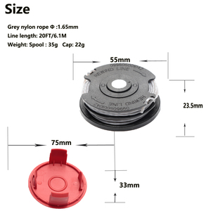 Trimmer spool Bìa 1600a00x61/1600a00duo tông đơ cap Tương thích với Bosch art24 art24 + art27 art27 + art30 art30 + Cỏ tông đơ - Product Image 4
