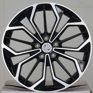 168 Llantas de Aleación de Aluminio Forjado Personalizadas 5x135/108/139.7/150 PCD para Autos de Pasajeros/Deportivos - Amalfi/Roma/Spider/Cherokee/Gemera - Negro - Product Image 1