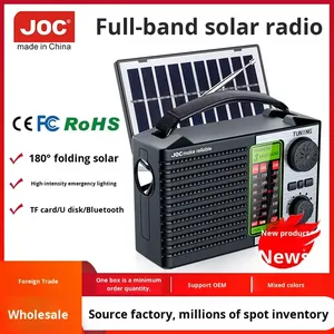 XC-099BTS วิทยุฉุกเฉินพลังงานแสงอาทิตย์ AM/FM/SW 5000mAh ไฟฉาย LED เครื่องรับสัญญาณแบบพกพาสำหรับกลางแจ้ง - Product Image 3