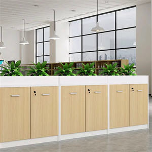 Estación DE TRABAJO Modular de almacenamiento de archivos de madera Officeworks Archivador con jardinera y 6 puertas bloqueables - Product Image 2