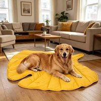 Coussin en forme de feuille pour chat, coussin d'été pour cage à chat, spécial pour le sommeil des chats, tapis de couchage pour animaux de compagnie, tapis de sol saisonnier pour chiens