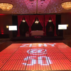 Outdoor Portable Magnetic Wireless Dance Floor 3D Infinite Party Stage Floor Light 2024 Hot Wedding Dancing Lumineuse Led Dance