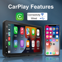 Lecteur de voiture portable à écran tactile de 7 pouces Carplay sans fil et écran automatique Android Lecteur MP5 Autoradio