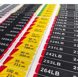 Adesivi Personalizzati di Alta Qualità per Pesi, Etichette in Plastica per Attrezzature da <span class=keywords><strong>Palestra</strong></span> e Fitness - Product Image 2