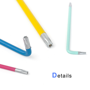 Torx Double End Wrench Kit 9PCS Combination Colorful Long Arm Screwdriver L Shape Spanner Set <b>Hand</b> <b>Tools</b> for Repair M00258A Colo - Product Image 3