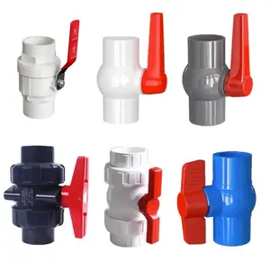 PVC ball valve plumbing pipe for water pipe fittings double true union plastic water supply chemical industrial