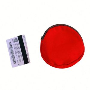 Unisex Coin <b>Purse</b> with Zipper Fashionable <b>Cute</b> Canvas and Fabric Wallet for Keys Letter-Printed for Promotional Gift - Product Image 2