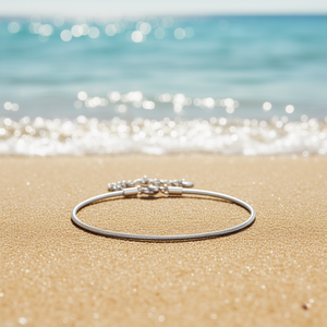 Amy Amy Fashion <b>Anklet</b> Stainless Steel <b>Silver</b> Plated Classic Women's Gift Jewelry T2036 - Product Image 2