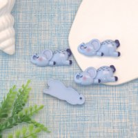 100 pièces de figurines d'animaux en résine 3D (chat, panda, lapin) pour coque de téléphone portable, ornement DIY, décoration de réfrigérateur à coller