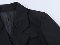 Ensemble blazer sexy en dentelle d'été, ensemble deux pièces, haut et short, costume pour femmes, ensemble court noir