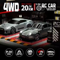 88RC Y914 1/24 Mini Coche de Carreras de Derrape con Tracción en las Cuatro Ruedas, Coche de Carreras Deportivo Eléctrico con Control Remoto, Juguetes de Coche Deportivo Mini Rc