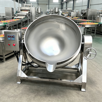 Petite marmite à double enveloppe automatique avec agitateur, haute vitesse, fonctionnement stable, pour la cuisson de sandwichs, fabriquée en Chine