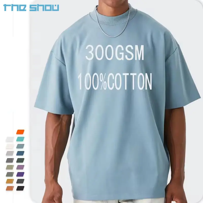 Haute qualité goutte épaule Dtg Streetwear coton lourd t-shirt Vintage graphique surdimensionné hommes t-shirt personnalisé t-shirt