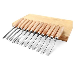 12 Piece Mini <strong>Wood</strong> Carving Tools <strong>Wood</strong> <strong>Turning</strong> Tool <strong>Chisel</strong> Set Lathe Tools - Product Image 4