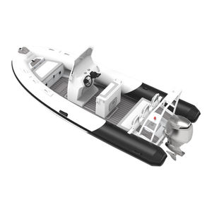 Vente en gros Certification CE 18ft 560 PVC Orca Hypalon Tube Bateau gonflable à nervures profondes en aluminium avec <span class=keywords><strong>console</strong></span> - Product Image 4