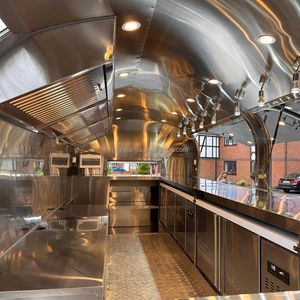 Carrito Móvil de Café, Pizza y Helados, Camión de Comida de Acero Inoxidable, <span class=keywords><strong>Bar</strong></span> Móvil con Cocina Completa, Remolque de Comida - Product Image 6