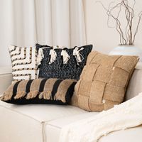 Housse de coussin carrée personnalisée pour la décoration de la maison, housse de coussin de canapé, coussin rectangulaire moderne, housse décorative