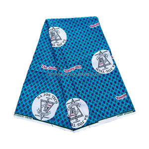 Institución Iglesia Escuela Uniforme Personalización Africana Tela con estampado de <span class=keywords><strong>cera</strong></span> con logotipo - Product Image 4