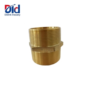 1/8 "1/4" <span class=keywords><strong>3</strong></span>/8 "1/2" <span class=keywords><strong>3</strong></span>/4 "1" Bsp Dubbele Mannelijke Draad Messing Pijp Hex Tepel Fitting Quick Adapter Man Naar Man Verminderen Connector - Product Image 5