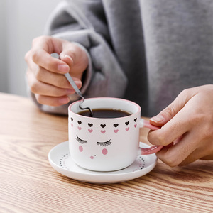 <span class=keywords><strong>Petite</strong></span> capacité bon marché tasses à café expresso personnalisé tasse à thé en céramique avec le caboteur - Product Image 4