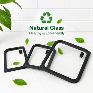 ชุดกล่องเก็บอาหารสแตนเลสแบบซ้อนได้ 304 ชิ้น พร้อมฝาปิดแก้วแบบมีวงแหวนกันอากาศรั่ว สำหรับเก็บอาหารเหลือในช่องแช่แข็ง - Product Image 6