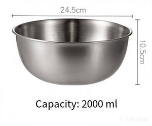 ชามสแตนเลสดีไซน์เรียบง่ายภาชนะใส่อาหารแบบใช้ซ้ำได้ - Product Image 6