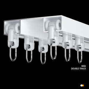 Binari per <span class=keywords><strong>Tende</strong></span> a Soffitto in Alluminio, <span class=keywords><strong>Binario</strong></span> <span class=keywords><strong>Doppio</strong></span> per <span class=keywords><strong>Tende</strong></span> con Accessori, Vendita Calda - Product Image 1